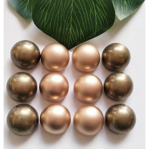 9pcs/lot Fashion One-Hole Metal Buttons Sewing-On Antique Brass Round Buttons For Clothes Craft DIY Decorate 25mm High Quality