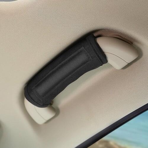 Car interior accessories Car roof handle plush protective cover for Opel Renault Suzuki Hyundai Nissan Toyota Skoda Honda