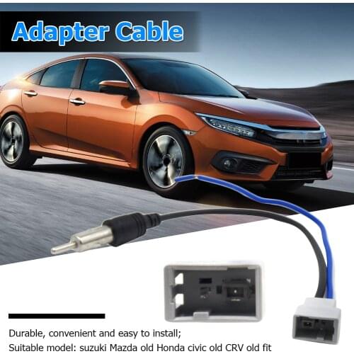 Car Radio Antenna Adapter Cable DIY Car Radio Antenna Cable Adaptor Replacement for Honda Civic CR-V FIT Mazda