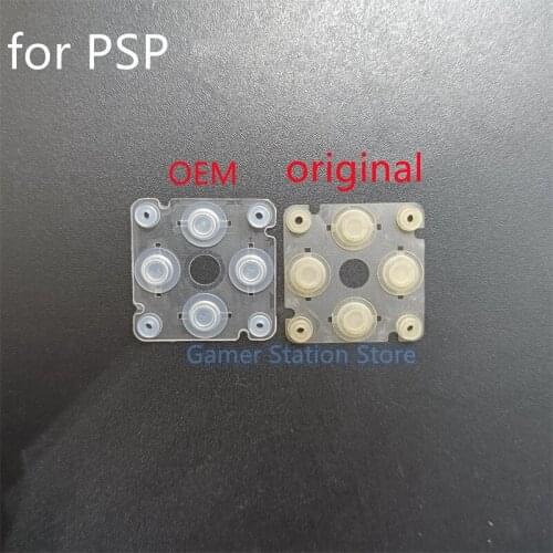 For PSP 2000 3000 Original Key Button Conductive Rubber Pad replacement Left Cross Directional Button for PSP2000 PSP3000 Parts