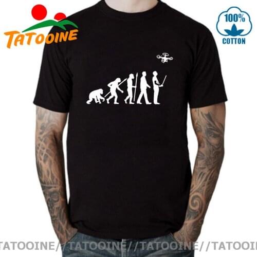 Tatooine Quadcopter T-Shirt Funny Drone Evolution T Shirt men 2021 New Summer Men Hot Sale Fashion Casual Printed Tops Tee Shirt