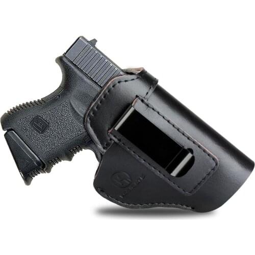 Kosibate Leather Gun Holster for Taurus G2C Sig Sauer P226 SP2022 Glock 17 Glock 19 21 23 26 Concealed IWB Hunting Holster