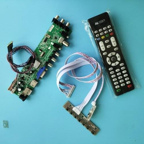 Kit For N154C6-L01/N154C6-L02 LED USB VGA TV 15.4" screen HDMI AV 1440X900 Panel DVB-T2 Signal digital controller board remote