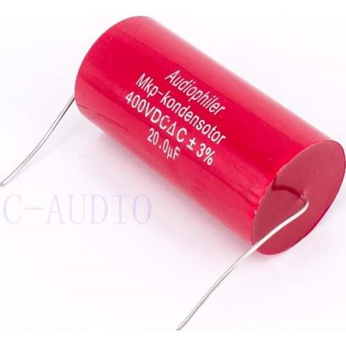 Audiophiler Mkp Capacitor 20uf 400V DC ±3% HIFI Fever Electrodeless Capacitor Audio Capacito Coupling Frequency Dividing 20uf
