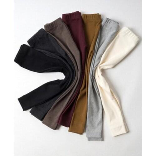 3-14 Years Baby Toddler Teenage Girls Leggings Kids Pencil Pants Cotton Legging Girl Solid Color Leggins Children Long Trousers