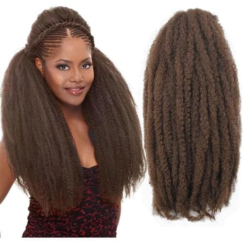 Marley Braids Crochet Braids Hair Curly Afro Spring Twist Red Grey Synthetic18 inch 100 gram Crochet Braiding Hair Extension
