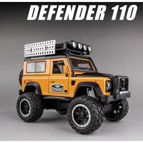 1:32 Land Rover Defender 110 SUV Toy Alloy Modified Off-Road Car Diecasts & Toy Vehicles Car Model Model Car Toys For Kids Gifts