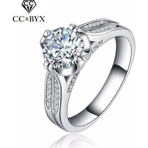 Fashion Jewelry AAA CZ Engagement Rings for Women Bijoux Femme Vintage Wedding Jewellery Anel Anillo Accessories CC075