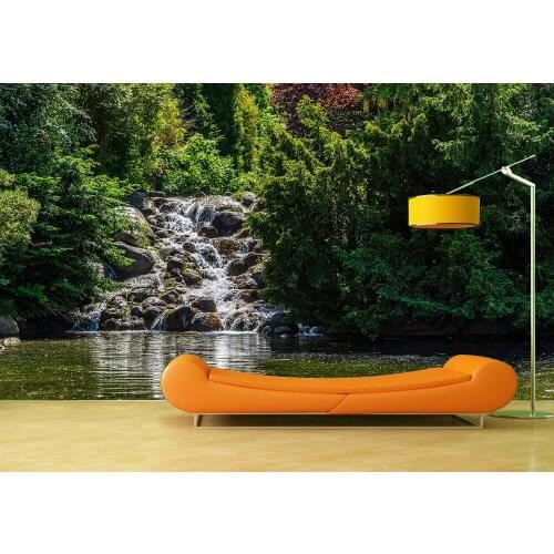 Custom Wallpaper Murals Berlin Waterfall Self Adhesive Vinyl Wall Sticker Poster Wall Paper Art Wall Painting Living Room