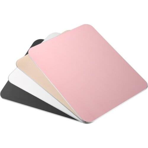 Desk pad aluminum alloy computer mouse pad advertising gifts Office supplies double-sided metal mouse pad anti-slip pad