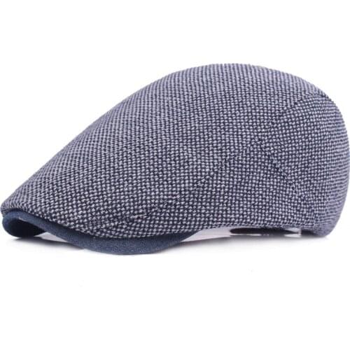 Latest Mens Newsboy Cotton Spot Ivy Cap Male Berets Casual Flat Driving Golf Cabbie Caps Casquette Outdoor Tourism Hat