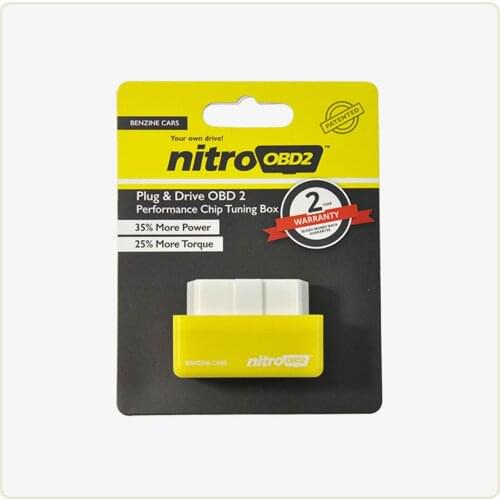 New NitroOBD2 Benzine Cars Plug and Drive NitroOBD2 Chip Tuning Box Gasoline Cars More Power and More Torque