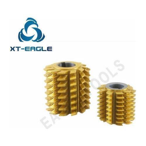 Gear hob cutter DP10-about 55*50*22, PA14.5, HSS M42 materials, yellow coated, Customized Tool