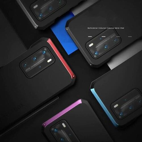 Luxury Shockproof Metal Phone Case For Huawei P40/P40 Pro Thin Hard Aluminium & Hybrid Pc Case For Huawei P40 Pro Cover