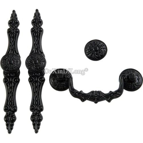 20PCS Classic Black European Kitchen Cabinet Pulls Handles Cupboard Wardrobe Dresser Drawer Wine Cabinet Door Handles and Knobs