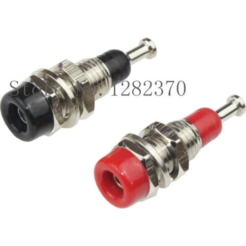 [SA] BS2104 crown spring elastic panel mount socket Tip Jack 2mm multimeter table pen jack panel --50pcs/lot