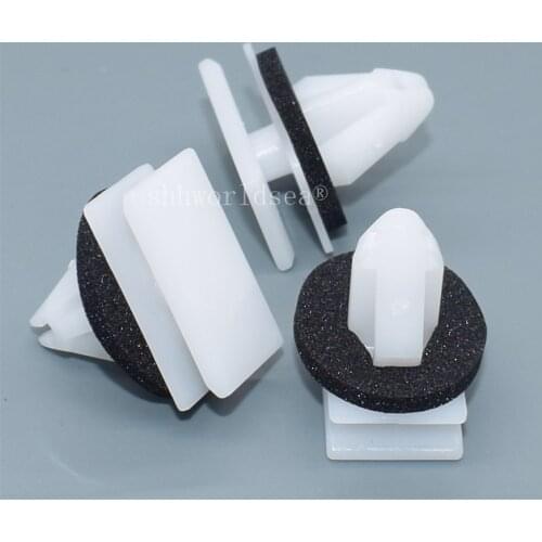 Shhworldsea 100PCS Car Rocker Panel Moulding Clips For GM Chevrolet Avalanche 2002-ON 11518357 Ford W716352-S300 W716351S300
