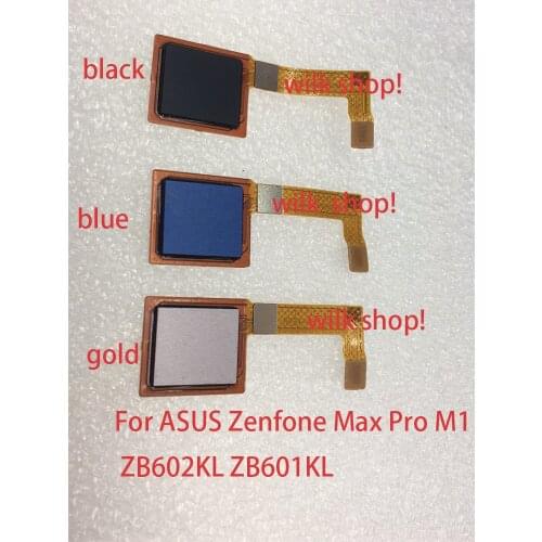 1pcs NEW For ASUS Zenfone Max Pro M1 ZB602KL ZB601KL home button Fingerprint sensor Flex Cable Repair Parts