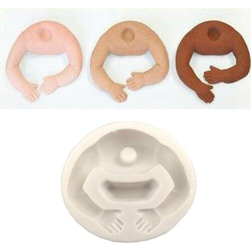 Silicone Mold 3D Fondant Mold Bakeware Arms Molds Cakes Decorating Tools 5.8*5.5*1.2cm