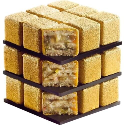 Silicone Cake Mold 8 Cube Square Shaped Chocolate Jelly Candy Mold Dessert Mousse Baking Form Pan Cake Decorating Tool