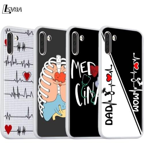 Silicone Case Nurse Medical Medicine for Samsung Galaxy Note 10 Plus 9 8 S11 S11E S10 S10E S9 S8 Plus S7 Cover Shell