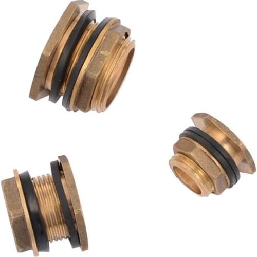 Copper Water Tank Connector 1/2" 3/4" 1" Male Brass Pipe Single Loose Key Swivel Fittings Nut Jointer