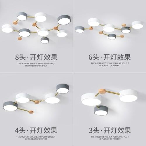 Modern Minimalist LED Acrylic Ceiling Lamp Lighting Nordic Art Restaurant Decor Ceiling Lights for Living Room Bedroom Luminarie