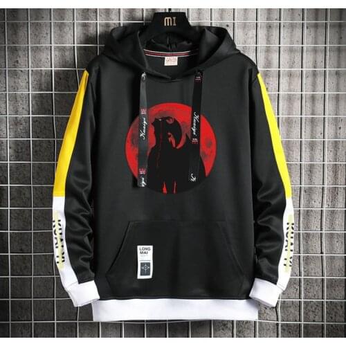 DEVILMAN crybaby Anime Hoodie teenagers Popular Harajuku Hoodeds Pullover Streetwear Casual Fake Two-Piece jacket men coat