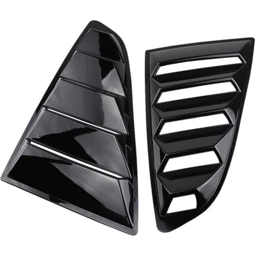 Car Tunning Panel Side Air Vent Cover Rear Quarter Window Louvers Spoiler Scoops for Ford Mustang 2015 -2020