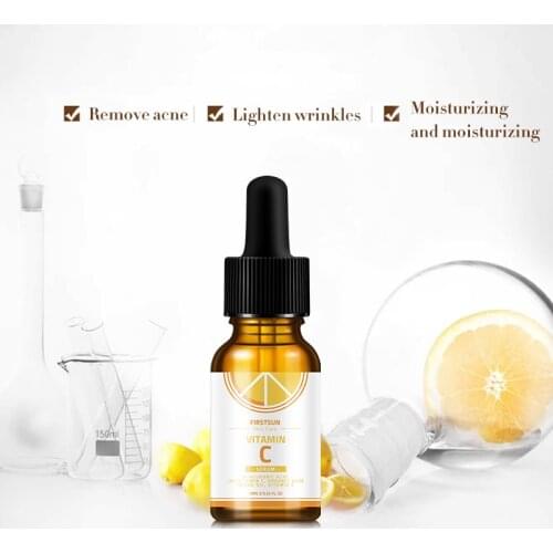 Vitamin C Hyaluronic Acid Face Serum Vitamin E Fade Dark Spot Wrinkle Nourish Moisturize Firm Soothing Repair Essence Skin Care