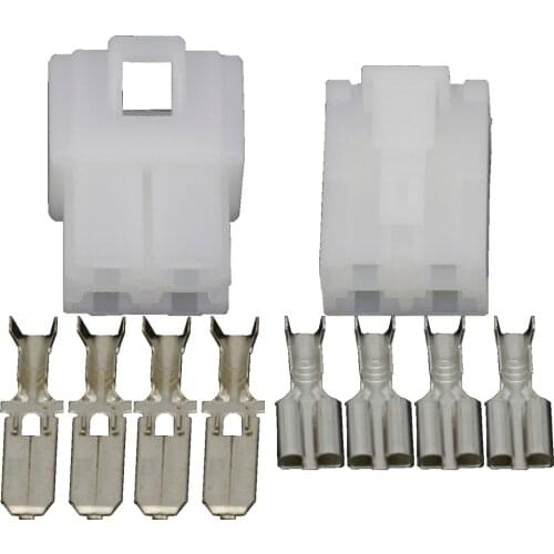 4 Pin Automotive Connector Oxygen Sensor Plug Connector with Terminal Male and Female Plugs DJ7042A-6.3-11/21