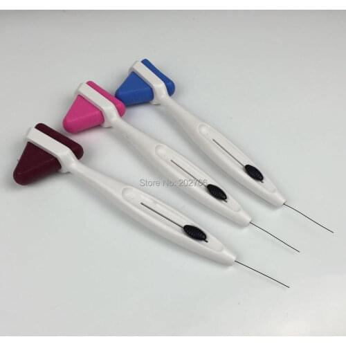 5pcs/lot Medical Triangle Taylor Percussion Neurological Hammer With Multifunction Nerve Stylus For Nerve Examination
