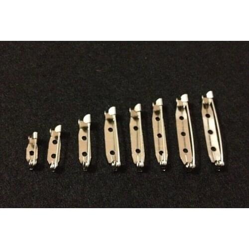 50pcs 2.5cm/25mm Big Jewelry Making Brooch Back Bar Safety Pins With Swivel Safety Cap Diy Jewelry Findings For Women Stainless