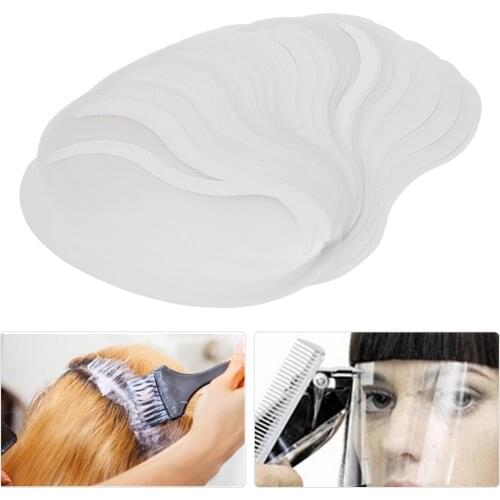 50Pcs Unbreakable Dyeing Hairdressing Salon Eye Face Protection Shield Hairspray Cover