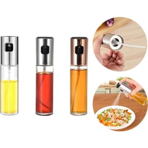100ml BBQ Baking Olive Oil Spray Bottle Oil Vinegar Spray Bottle Water Pump Gravy Boat Grill BBQ Sprayer BBQ Tool Kitchen Gadget