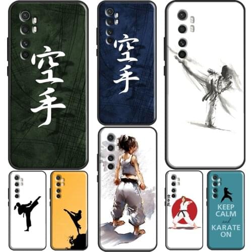 Karate Girl Japan Martial Funda For POCO X3 Pro F3 M3 Case For Xiaomi Mi 11 Ultra Mi Note 10 Lite 9T 10T Pro Cover