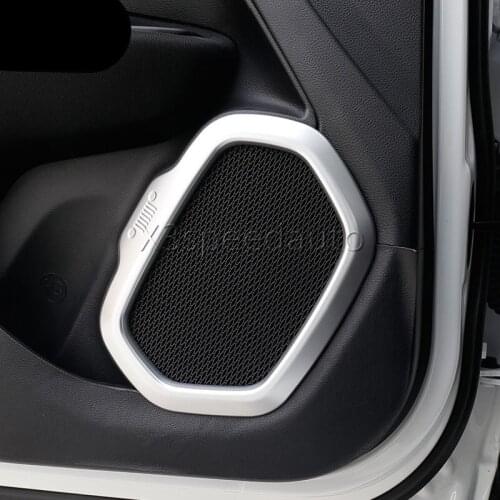 For Jeep Renegade 2015-2018 Door Speaker Frame Cover Trim Loudspeaker 4pcs Car-styling