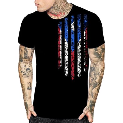Puerto Rico Flag T-Shirt Men Women Kids Black T Shirts Custom Family Tee Shirts