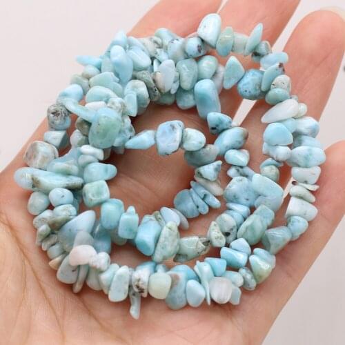 Exquisite Beads Natural Stone Aquamarine Gravel Beaded for Jewelry Making Charm DIY Necklace Bracelet Accessories 5-8mm