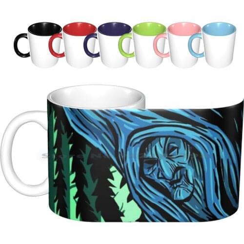 Grandmother Willow Ceramic Mugs Coffee Cups Milk Tea Mug Pochahontas John Smith Grandmother Willow Indians Willow Tree Forest
