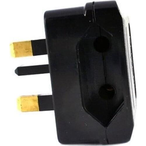 New European Euro EU 2 Pin to UK 3Pin Power Socket Travel Plug Adapter Converter Y3ND