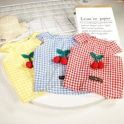 Doggie Puppy Cat Dog Clothes Summer Pet Clothing Yorkshire Terrier Chihuahua Maltese Pomeranian Poodle Schnauzer Clothing Shirt