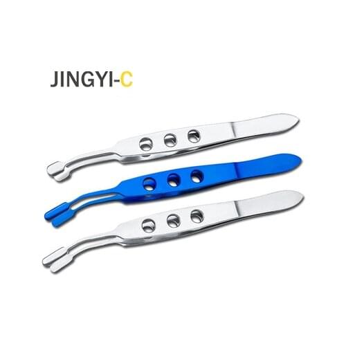 Ophthalmic Tweezers Clamp Metal Palpebral Gland Massage Meibomian Flap Eyelid Forceps Clip Eye Apparatus Medical Surgery Tool