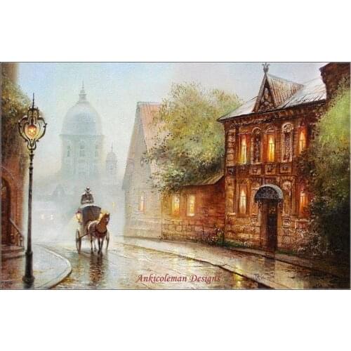 Needlework for embroidery DIY DMC High Quality - Counted Cross Stitch Kits 14 ct Oil painting - Morning Carriage