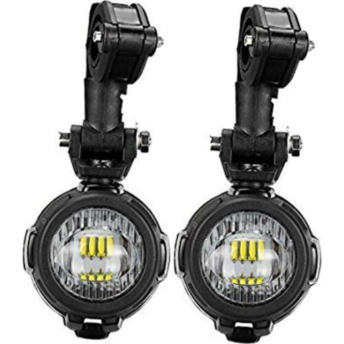 Motorcycle LED Auxiliary Front Bumper Driving Lamp with Protect Guard and Wiring Harness for BMW R1200GS F800GS & Adventure