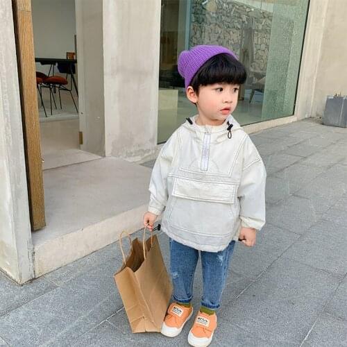 Vintage Hooded Spring Autumn Boys Sweatshirts Jacket Coat Kids Outwear Children Clothes Tops Teenager Gift High Quality