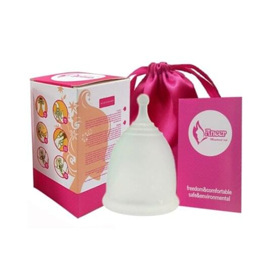 Vaginal Feminine Hygiene Menstrual Cup Grade Silicone Reusable Women Cup New