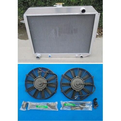 Aluminum Radiator + Fans For Chrysler/for Dodge Polara/for Plymouth 7.2 V8 440 ENGINE 1966-1970 1966 1967 1968 1969 1970