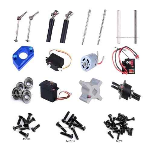 WLtoys K949 10428 RC Car spare parts motor servo receiver Front drive shaft Limiter Differential screw from K949-60 to K949-113