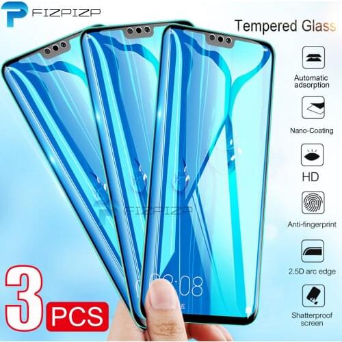 1 2 3 PCS Screen Protector Tempered Glass For Huawei Y9 Prime 2019 Y6 Y7 2019 Y5 Lite Y5 Prime 2018 Y7p 2020 Y7 Prime Full HD